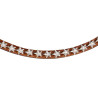 Frontal en cuir avec cristaux étoile Acavallo
