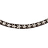 Frontal en cuir avec cristaux étoile Acavallo