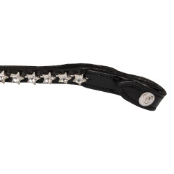 Frontal en cuir avec cristaux étoile Acavallo