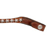Frontal en cuir avec cristaux étoile Acavallo