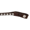 Frontal en cuir avec cristaux étoile Acavallo
