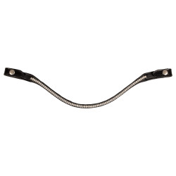 Frontal en cuir avec cristaux ovales Acavallo