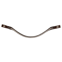 Frontal en cuir avec cristaux ovales Acavallo