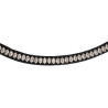 Frontal en cuir avec cristaux ovales Acavallo