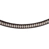 Frontal en cuir avec cristaux ovales Acavallo