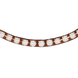 Frontal en cuir avec perles Acavallo