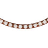 Frontal en cuir avec perles Acavallo