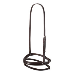 Muserolle combinée en cuir tanné végétal Equestro