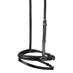 Muserolle combinée en cuir tanné végétal Equestro