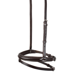 Muserolle combinée en cuir tanné végétal Equestro