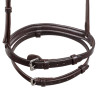 Muserolle combinée en cuir tanné végétal Equestro