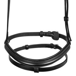 Muserolle combinée en cuir tanné végétal Equestro