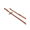 Rênes caoutchouc Kris Brass Equestro