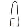 Rênes Kris cuir et caoutchouc bouclerie rose gold Equestro