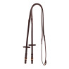 Rênes Kris cuir et caoutchouc bouclerie rose gold Equestro