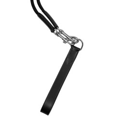 Rênes allemandes cuir et nylon Equestro