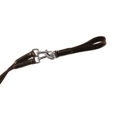 Rênes allemandes cuir et nylon Equestro