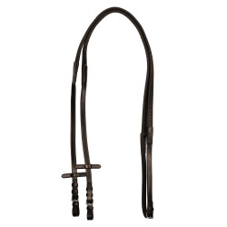 Rênes en cuir et caoutchouc Equestro