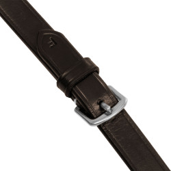 Rênes en cuir et caoutchouc Equestro