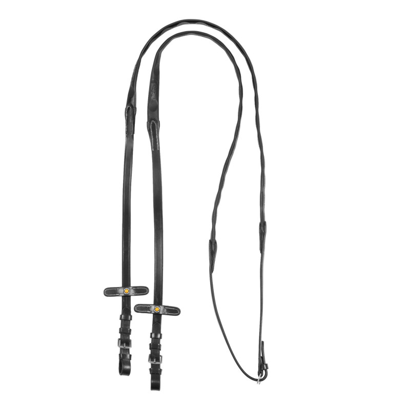 Rênes caoutchouc Magna avec grip 5/8 Equestro