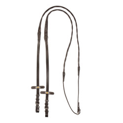 Rênes caoutchouc Magna avec grip 5/8 Equestro