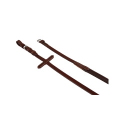 Rênes cuir et caoutchouc Pascal Equestro