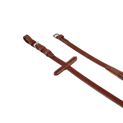 Rênes cuir et caoutchouc Pascal Equestro