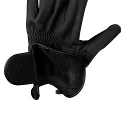 Gants unisexes en similicuir avec rembourrage et fermeture à scratch