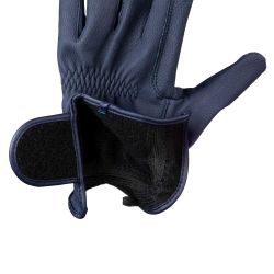 Gants unisexes en similicuir avec rembourrage et fermeture à scratch