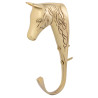 Porte-bridon tête de cheval laiton Supreme