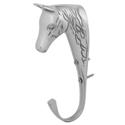 Porte-bridon tête de cheval laiton Supreme