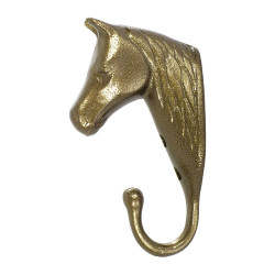 Porte-bridon tête de cheval aluminium Umbria