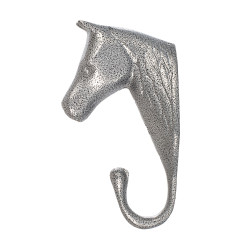 Porte-bridon tête de cheval aluminium Umbria
