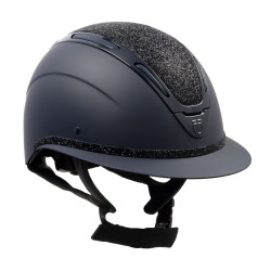 Casque mat avec strass visière large Apocalypse Equestro