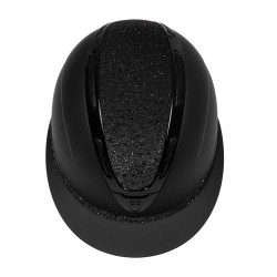 Casque mat avec strass visière large Apocalypse Equestro