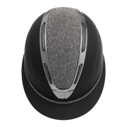Casque mat avec strass visière large Apocalypse Equestro