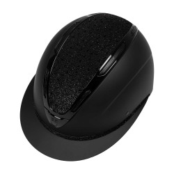 Casque mat avec strass visière large Apocalypse Equestro