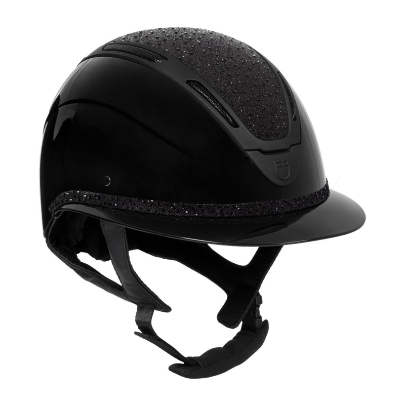 Casque avec cristaux visière large Apocalypse Equestro
