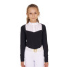 Polo de concours fille avec strass Equestro