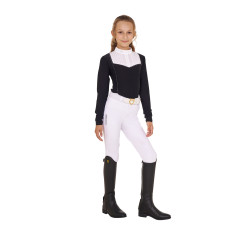 Polo de concours fille avec strass Equestro
