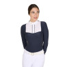 Polo de concours coton plissé femme Equestro