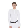 Polo de concours coton plissé femme Equestro