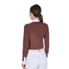 Polo de concours coton plissé femme Equestro