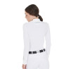 Polo de concours coton plissé femme Equestro
