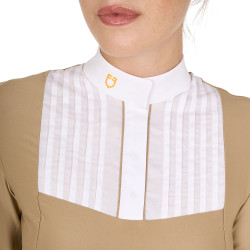 Polo de concours coton plissé femme Equestro