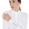 Polo de concours coton plissé femme Equestro