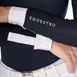 Polo de concours coton plissé femme Equestro
