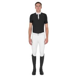 Polo homme de concours slim fit manches courtes