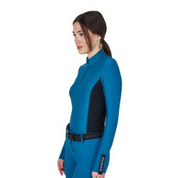 Polo technique femme d'entraînement à manches longues