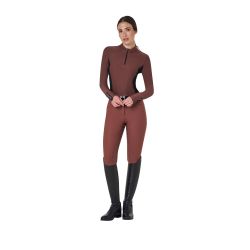 Polo technique femme d'entraînement à manches longues